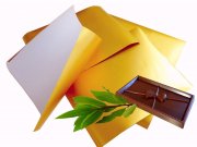Butterfolie Gold 1kg/Pack Wunschformat einseitig beschichtetes Papier, wachskaschiert und fettdicht