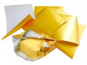Butterfolie Gold 180x180mm-1kg/Pack einseitig beschichtetes Papier, wachskaschiert und fettdicht