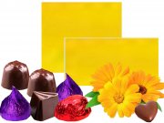 Gold Pralinenfolie 1kg/Pack. 10 �m stark f�r Pralinen, Tr�ffel und Schokoladen Confiserie Bedarf
