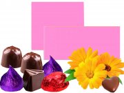 Hellrosa Pralinenfolie 1kg/Pack. 10 �m stark f�r Pralinen, Tr�ffel und Schokoladen Confiserie