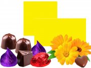 Gelb matt Pralinenfolie 1kg/Pack. 10 �m stark f�r Pralinen, Tr�ffel und Schokoladen Confiserie