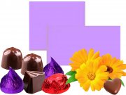 Flieder gl�nzend Pralinenfolie 1kg/Pack. 10 �m stark f�r Pralinen, Tr�ffel und Schokoladen Confiseri