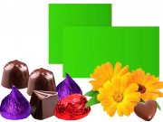 Hellgr�n gl�nzend Pralinenfolie 1kg/Pack. 10 �m stark, Pralinen-, Tr�ffel- und Schokoladenfolie