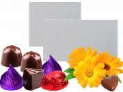 Wei� matt Pralinenfolie 1kg/Pack. 10 �m stark, Pralinen-, Tr�ffel- und Schokoladenfolie