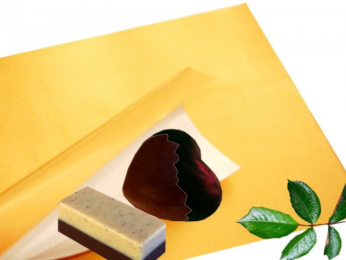 Diamant Alufolie 25 Blatt (55gr.) 200 x 250 mm, 15�m, Gold seidengl�nzend fertige Zuschnitte