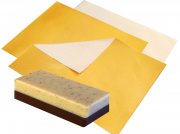 Diamant Alufolie 100 Blatt 220gr. 200 x 250 mm, 15�m, Gold seidengl�nzend fertige Zuschnitte