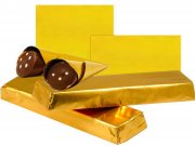 Lagerware 20 �m goldene Alufolie 210 x 250 mm, glatt & gl�nzend 1kg Packung ca. 320 Formate