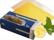 Gold Aluminiumfolie gepr�gt 500 Blatt Box 23x27cm, fertige Zuschnitte Schokoladen-Einwickelfolie