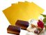 50 Blatt (50gr.) alukaschiertes Papier 120x155 mm, Alu/Papier wachskaschiert Gold seidengl�nzend