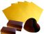 50 Blatt (50gr.) alukaschiertes Papier 120x155 mm, Alu/Papier wachskaschiert Gold seidengl�nzend