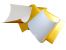 30 Blatt (20gr.) 100x100 mm Butterfolie, Farbe Gold seidengl�nzend, fettdicht & wachskaschiert