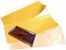 Gold Aluminiumfolie gepr�gt 500 Blatt Box 23x27cm, fertige Zuschnitte Schokoladen-Einwickelfolie