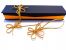 Gummiband-Schleife 100 St�ck, 30 cm Umfang in Farbe Gold & Silber Fertigschleife Ziergummiband